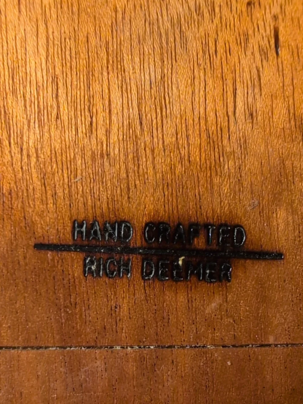Handcrafted Wood Trinket Box With Drawer